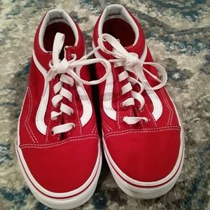 Red women vans
